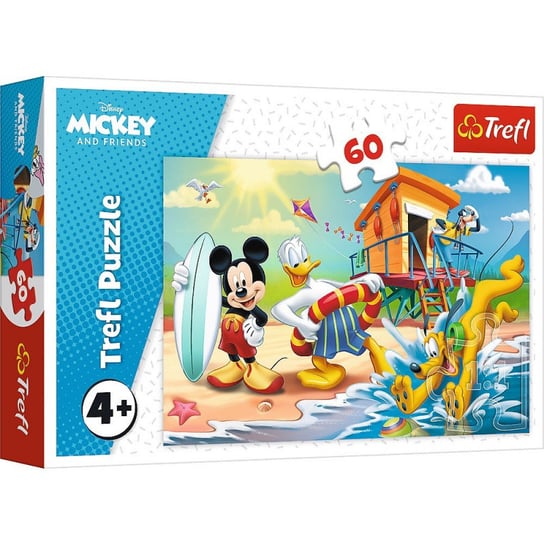 Trefl, puzzle, Disney, Myszka Miki i Przyjaciele, Ciekawy dzień, 60 el. Trefl