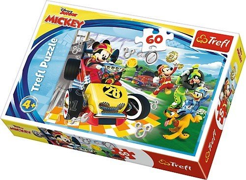 Trefl, puzzle, Disney, Myszka Miki i Przyjaciele, Myszka Miki, Rajd z przyjaciółmi, 60 el. Trefl