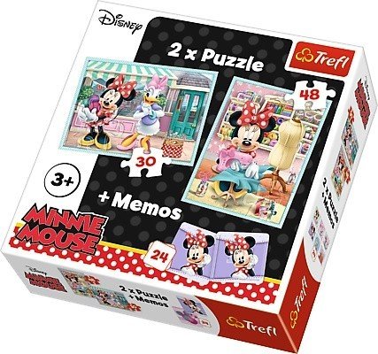 Trefl, puzzle, Disney, Myszka Minnie, Hobby Minnie, 30/48 el. Trefl