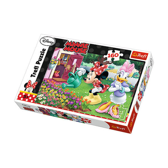 Trefl, puzzle, Disney, Myszka Minnie, Podlewanie kwiatków, 160 el. Trefl
