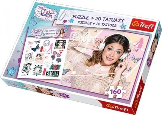 Trefl, puzzle, Disney, Violetta, tatuaże, 160 el. Trefl