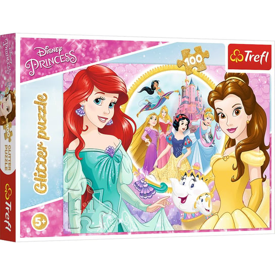 Trefl, puzzle, Disney, Wspomnienia Belli i Arielki, 100 el. Trefl