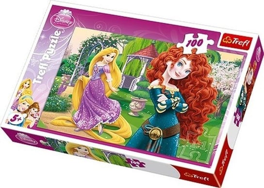 Trefl, puzzle, Disney, Zadziorne Księżniczki, 100 el. Trefl