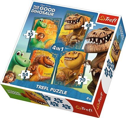 Trefl, puzzle, Dobry Dinozaur, 35/48/54/70 el. Trefl