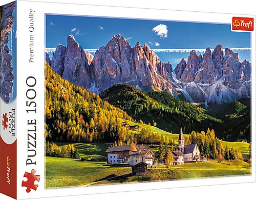 Trefl, puzzle, Dolina Val di Funes, Dolomity, 1500 el. Trefl