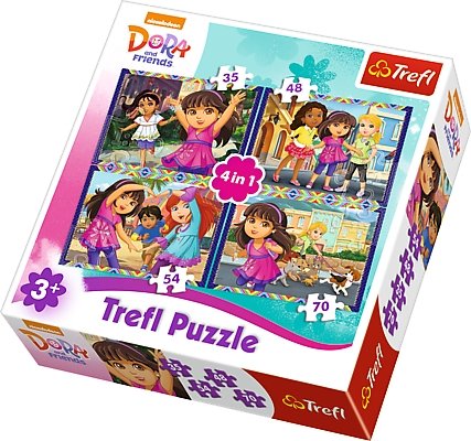 Trefl, puzzle, Dora i Przyjaciele, 35/48/54/70 el. Trefl