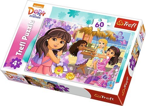 Trefl, puzzle, Dora i Przyjaciele, Taniec i muzyka, 60 el. Trefl