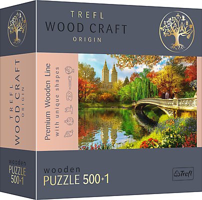 Trefl, puzzle drewniane, Wood Craft, Central Park, Manhattan, Nowy Jork, 501 el. Trefl