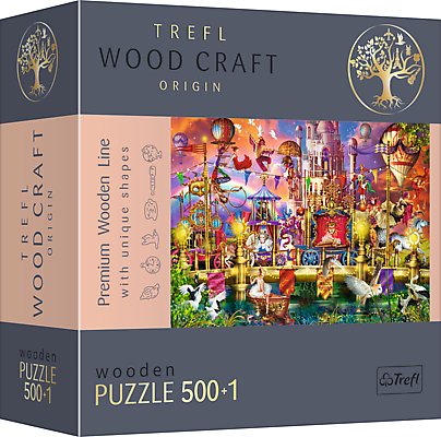 Trefl, puzzle drewniane, Wood Craft, Magiczny świat, 501 el. Trefl