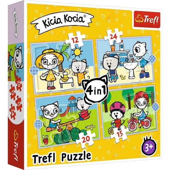 Trefl, puzzle, Dzień Kicia Kocia, 12/15/20/24 el. Trefl