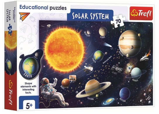 Trefl, puzzle, edukacyjne, Układ Słoneczny, 70 el. Trefl