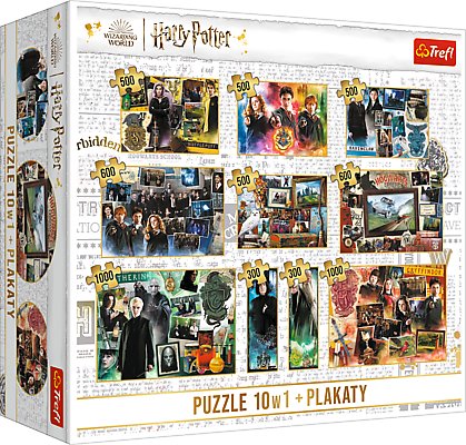 Trefl, puzzle, Filmowi Bohaterowie, Harry Potter, 10w1 Trefl