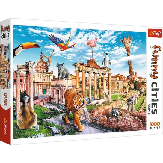 Trefl, puzzle, Funny Cities, Dziki Rzym, 1000 el. Trefl
