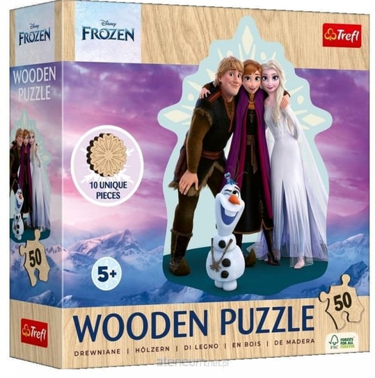 Trefl Puzzle konturowe 50 Frozen Trefl