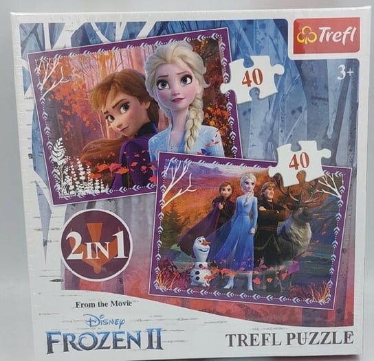 Trefl, Puzzle, Kraina Lodu 2 Frozen, 2x40 el. Trefl