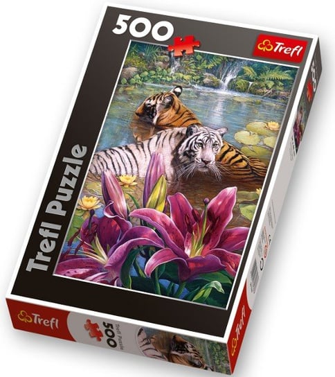 Trefl, puzzle, Malowane Tygrysy, 500 el. Trefl