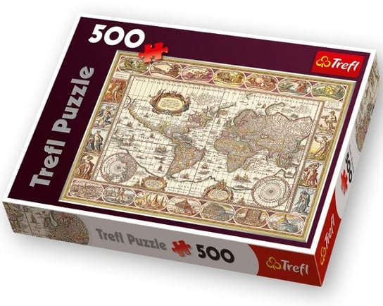 Trefl, puzzle, Mapa, 500 el. Trefl