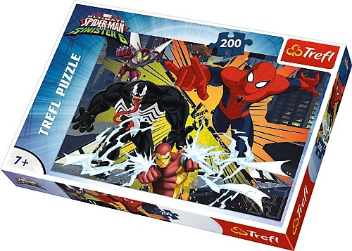 Trefl, puzzle, Marvel, Spider-man, Wielkie starcie, 200 el Trefl