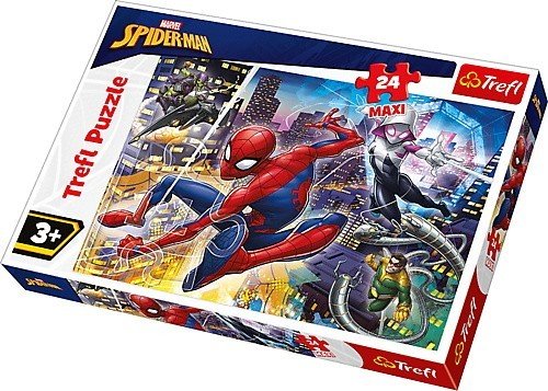 Trefl, puzzle, Maxi, Nieustraszony Spider-Man, 24 el. Trefl