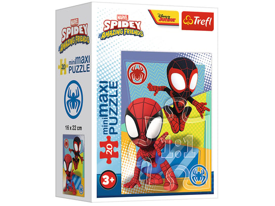 Trefl puzzle miniMaxi Spidey i Super Kumple - SPIN 20 el. Trefl