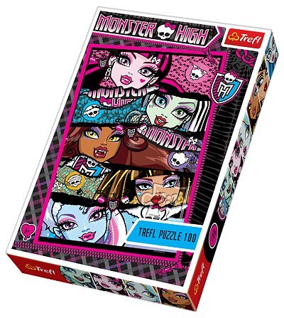 Trefl, puzzle, Monster High, Upiorne studentki, 100 el. Trefl