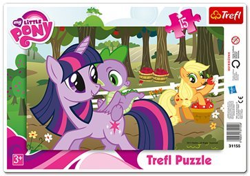 Trefl, puzzle, My Little Pony, ramkowe, W sadzie, 15 el. Trefl