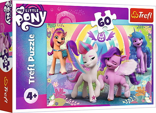 Trefl, puzzle, My Little Pony, Urocze Kucyki Pony, 60 el. Trefl