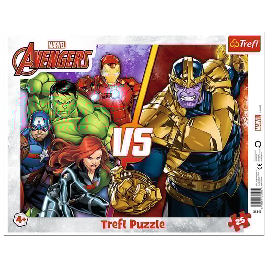 Trefl, Puzzle, Niezwyciężona Drużyna Avengers 31427, 25 el. Trefl