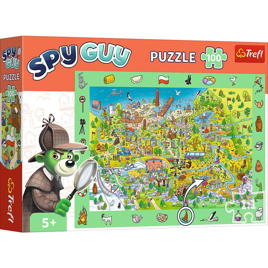 Trefl, Puzzle obserwacyjne, Spy Guy, Polska, 100 el. Trefl