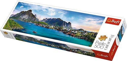 Trefl, puzzle, panoramiczne, Archipelag Lofoty Norwegia, 500 el. Trefl