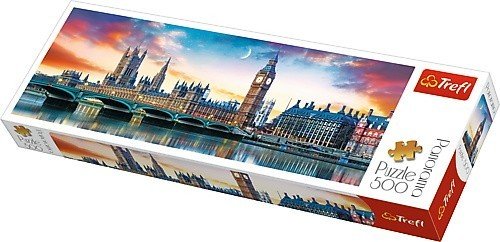 Trefl, puzzle, panoramiczne, Big Ben i Pałac Westminsterski , 500 el. Trefl