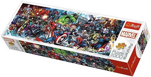 Trefl, puzzle, panoramiczne, Marvel The Avengers, 1000 el. Trefl