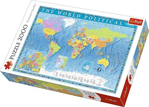 Trefl, puzzle, Polityczna mapa świata, 2000 el. Trefl