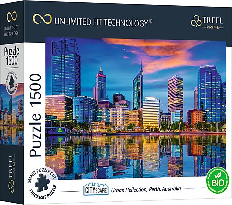 Trefl, puzzle, Prime UFT, Cityscape: Urban Reflection, Perth, Australia, 1500 el. Trefl