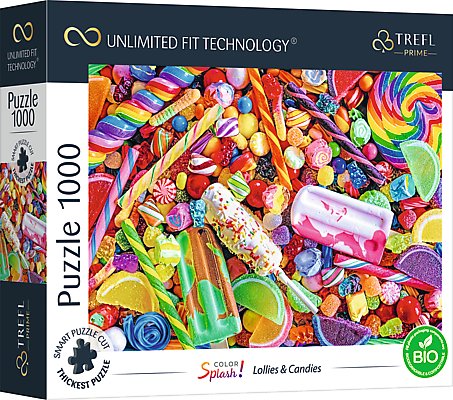 Trefl, puzzle, Prime UFT Color Splash: Lollies & Candies, 1000 el. Trefl
