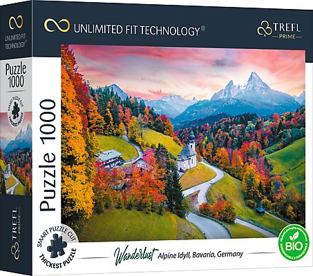 Trefl, puzzle, Prime UFT Wanderlust: Alpine Idyll, Bavaria, Germany, 1000 el. Trefl