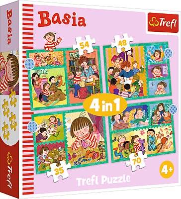 Trefl, puzzle, Przygody Basi, 35/48/54/70 el. Trefl