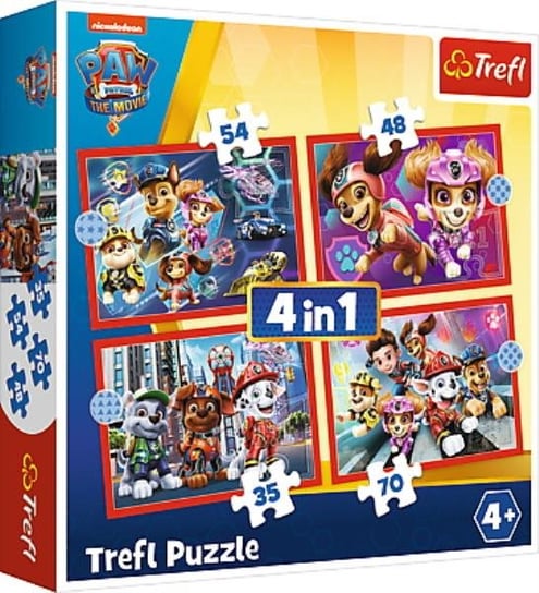 Trefl, puzzle, Psi Patrol, W mieście, 35/48/54/70 el. Trefl