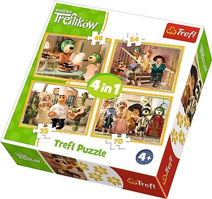 Trefl, puzzle, Rodzina ików - Przygotowania do balu, 35/48/54/70 el. Trefl