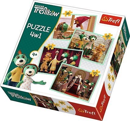 Trefl, puzzle, Rodzina Treflików, 35/48/54/70 el. Trefl