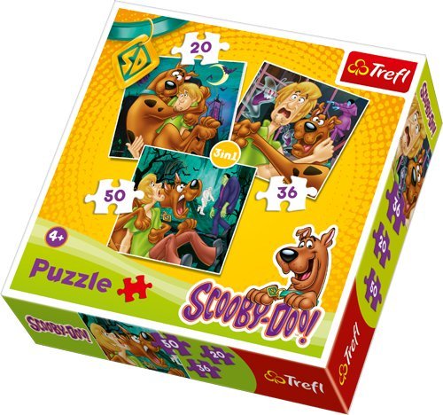 Trefl, puzzle, Scooby-Doo, Uwaga! Duchy!, 20/36/50 el. Trefl