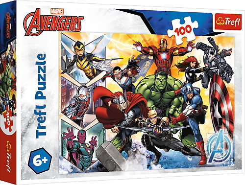 Trefl, puzzle, Siła Avengersów, 100 el. Trefl