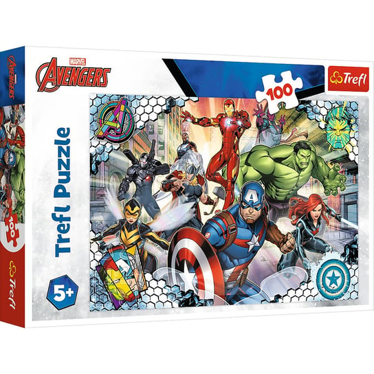 Trefl, Puzzle Sławni Avengers, 100 el. Trefl