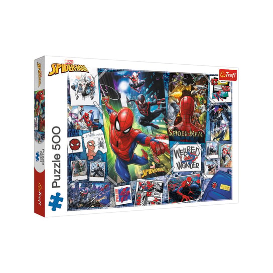 Trefl, puzzle, Spider-Man, Plakaty z Superbohaterem, 500 el. Trefl