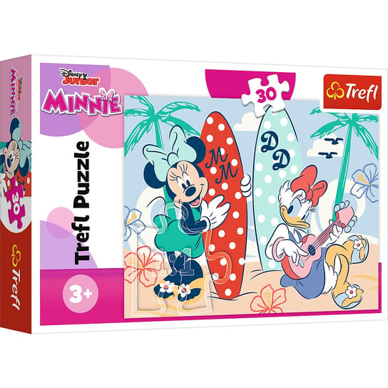 Trefl, Puzzle Standard dla dzieci, Kolorowa Minnie, 30 el. Trefl