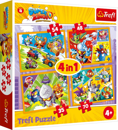 Trefl, puzzle, Super Zings, Bohaterowie, 35/48/54/70 el. Trefl
