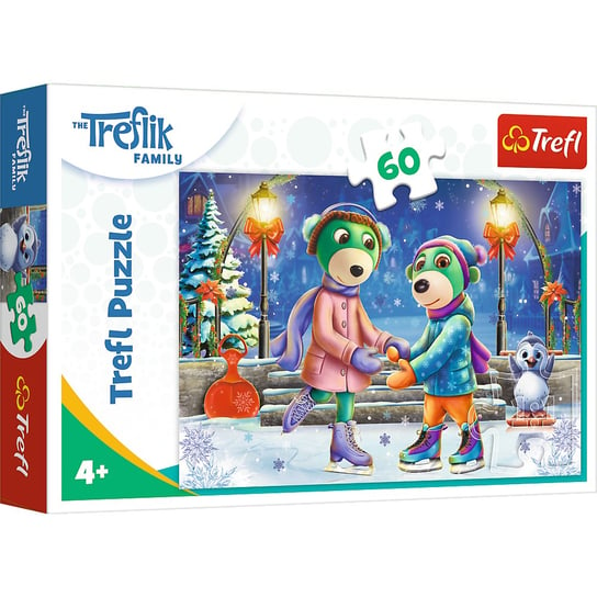 Trefl, Puzzle Święta u Treflików, 60 el. Trefl