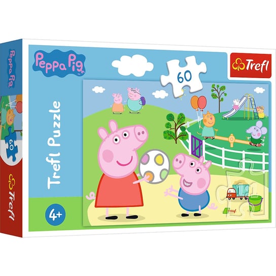 Trefl, puzzle, Świnka Peppa, 60 el. Trefl