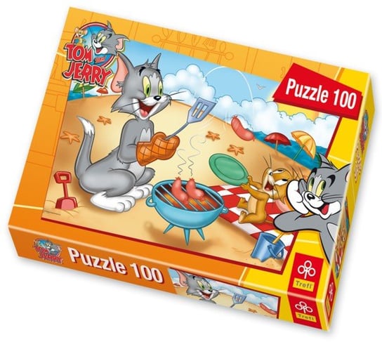 Trefl, puzzle, Tom i Jerry, Grill, 100 el. Trefl