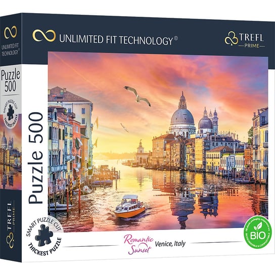 Trefl, puzzle, UFT Romantic Sunset, Venice Italy, 500 el. Trefl